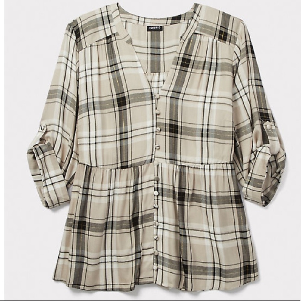 NWT Torrid Babydoll Top